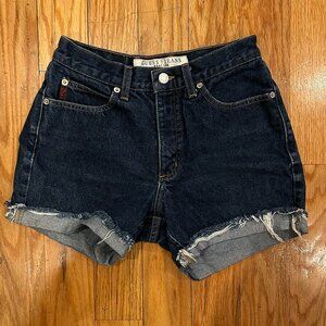 Vintage Dark Wash Guess Shorts